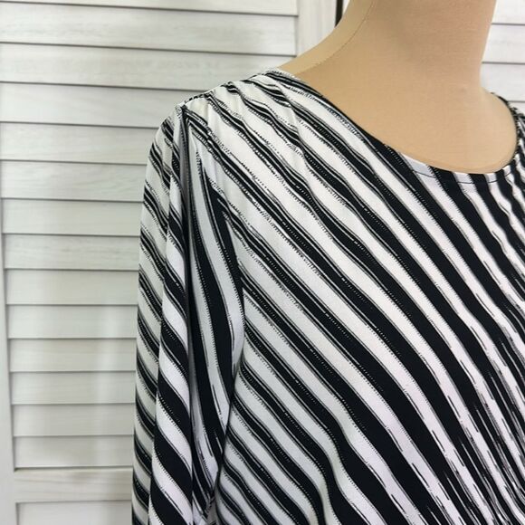 Chico's Top Size 1 (8) Medium Dolman Sleeve Stretch - Picture 5 of 14